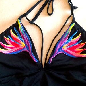 Victotia’s Secret pink swimsuit strappy size L